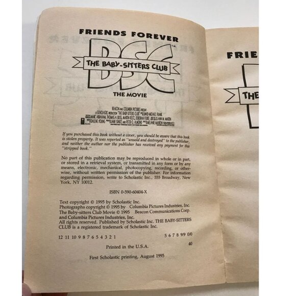 1995 The Babysitters Club Paperback Chapter Book - Picture 4 of 6